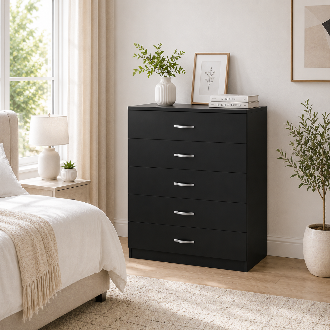 Chester 5-Drawer Chest – Classic Bedroom Storage Unit – Multiple Colou ...